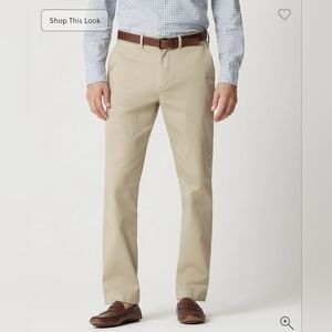 JCrew Flex Tan Chinos Straight Leg Mens Size 30 X 30 NWOT